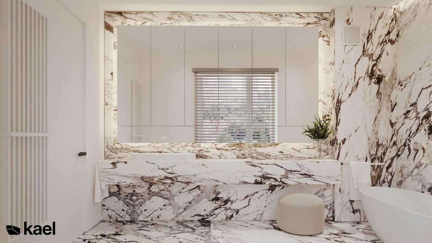 波兰华沙160平两层极简风公寓设计丨波兰KAEL工作室-50