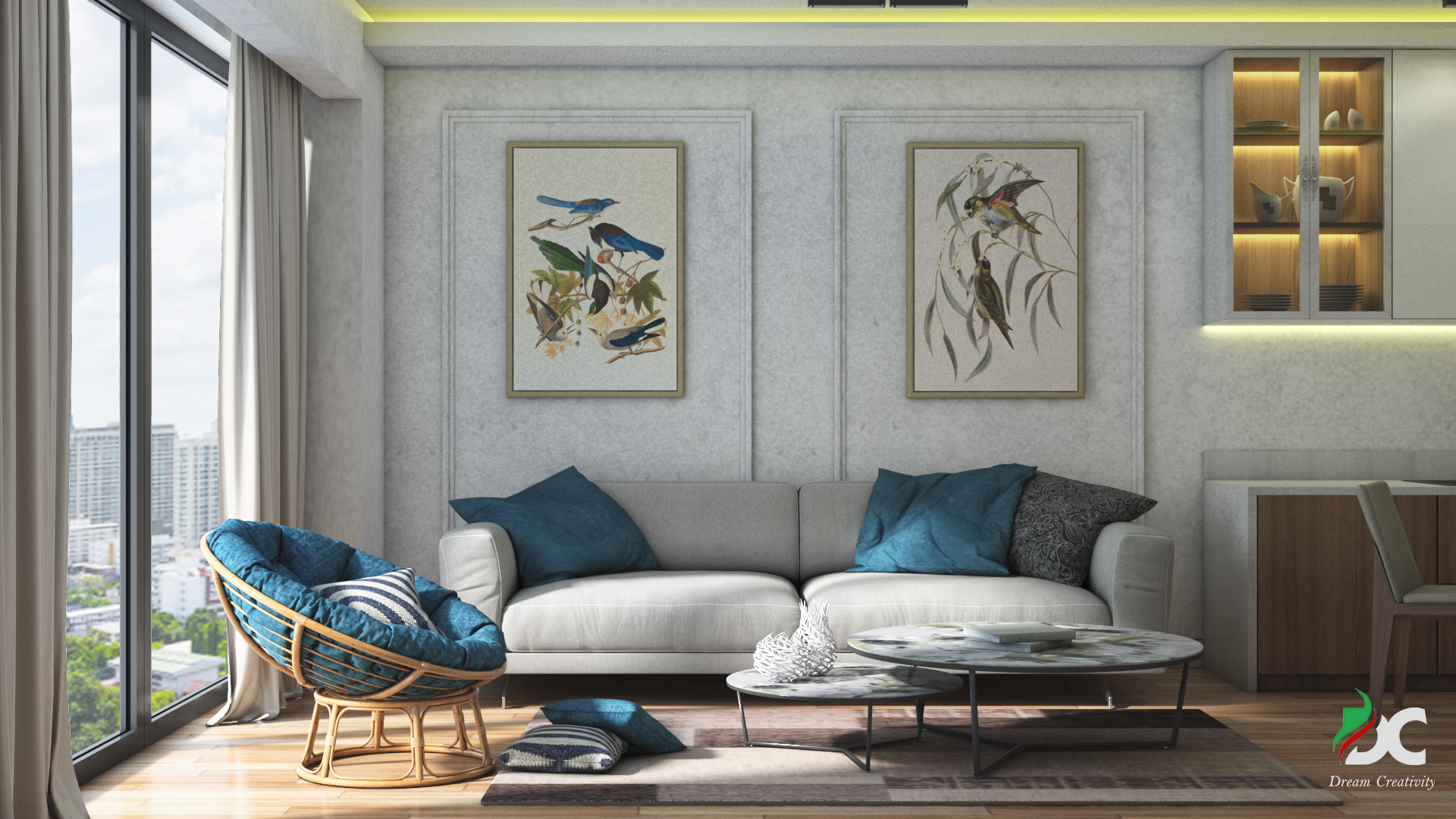 Kitchen with Living Room-0