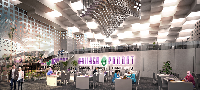 像素化穹顶餐厅 · 垂直花园的创新设计-9