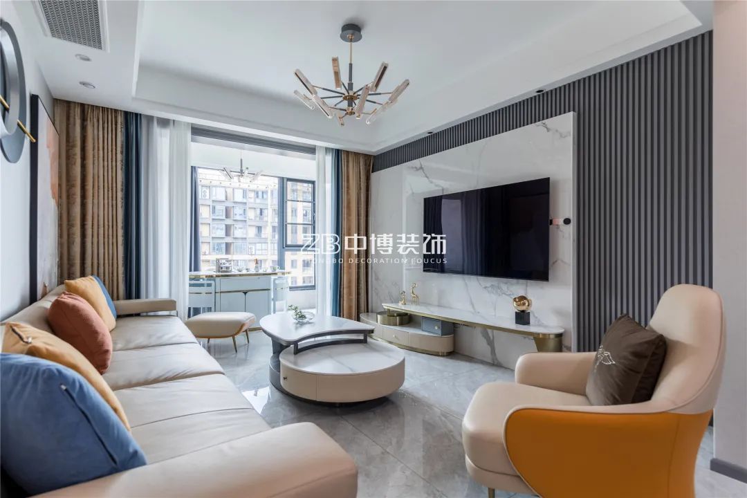 【中博案例】128方现代简约，合理利用色彩打造高级感-21