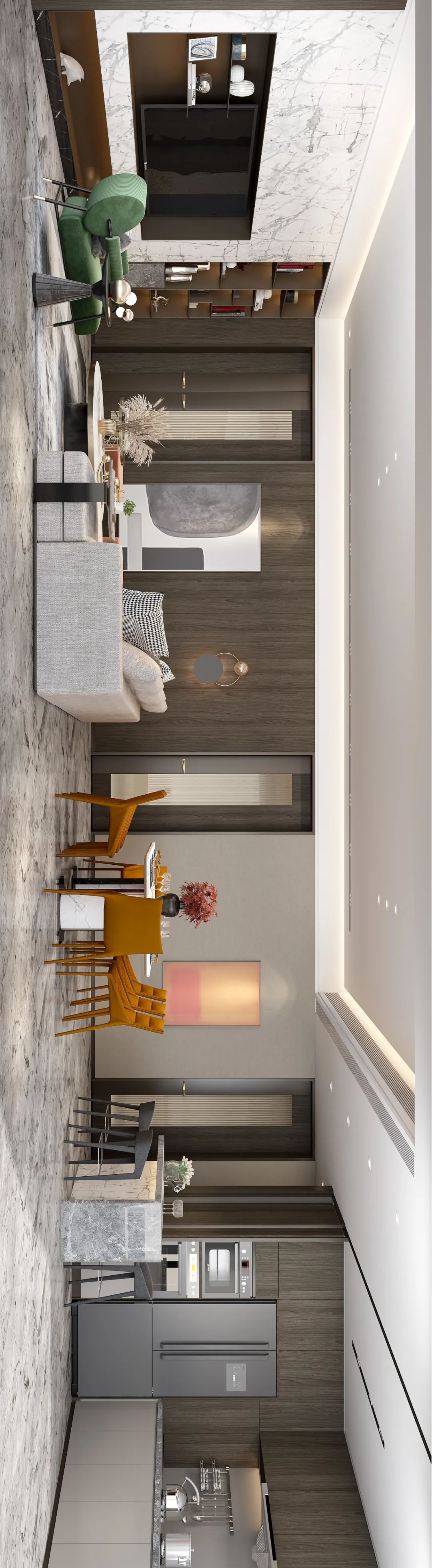 国博新城 278㎡现代家居,浪漫空间与生活细节的完美融合-24