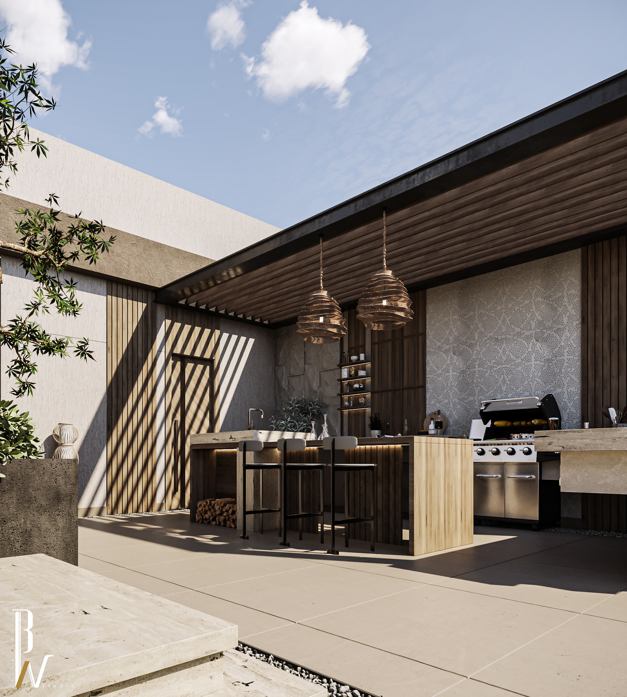 屋顶设计丨Black N White-15