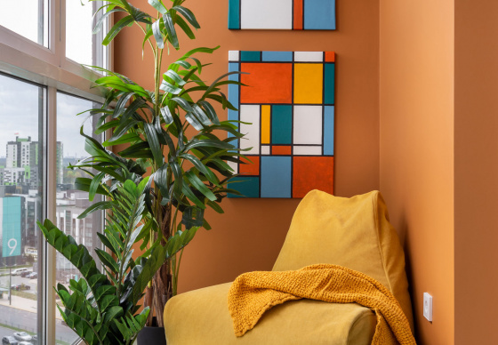 公寓室内设计“受蒙德里安启发”-164