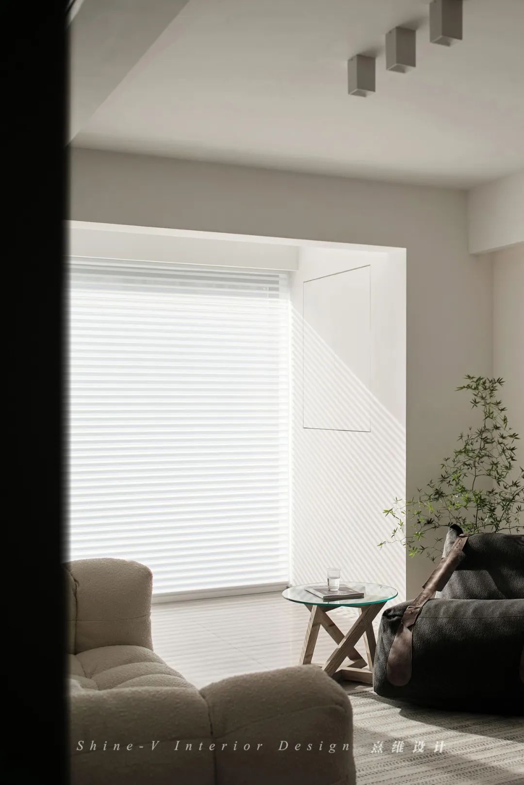 逾白 · 115㎡纯白空间,开放式客餐设计丨中国南京丨熹维设计-23