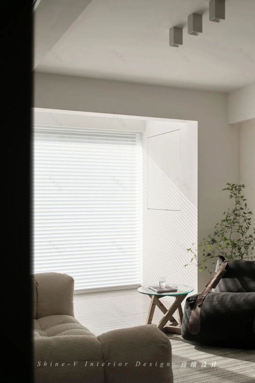 逾白 · 115㎡纯白空间,开放式客餐设计丨中国南京丨熹维设计-23