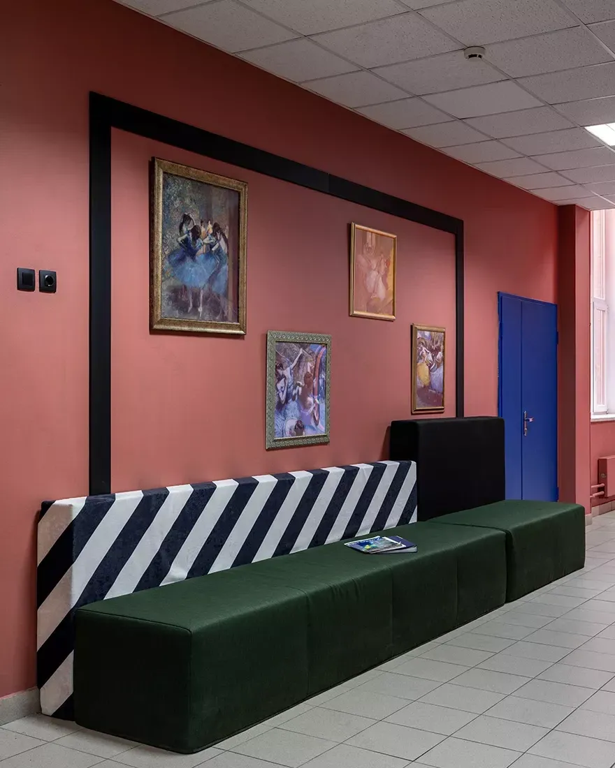 莫斯科1535中学走廊与食堂空间改造设计丨俄罗斯莫斯科丨Мия Карлова(米亚·卡尔洛娃)-12