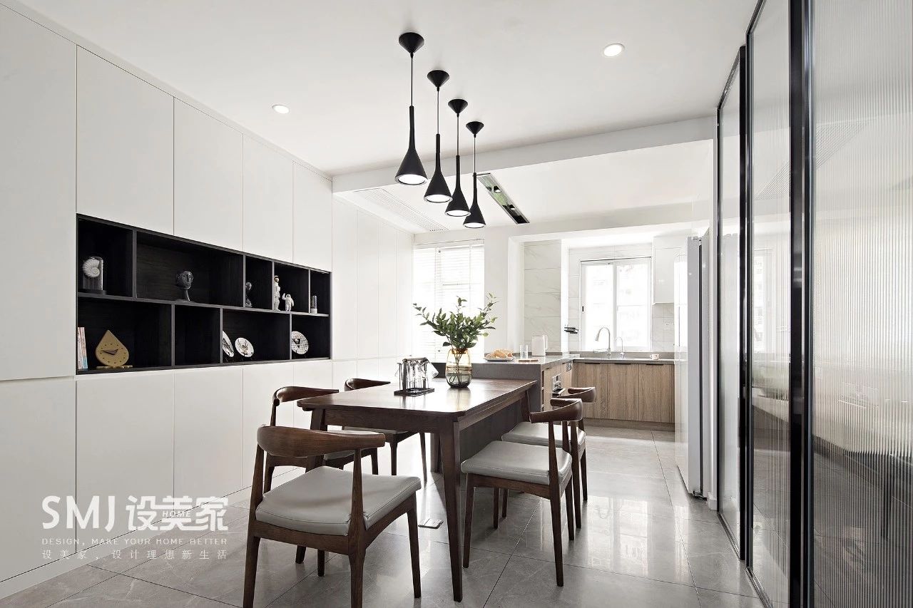 150㎡极简家居,阳光书房、一体化餐厨,打造舒适生活空间-35