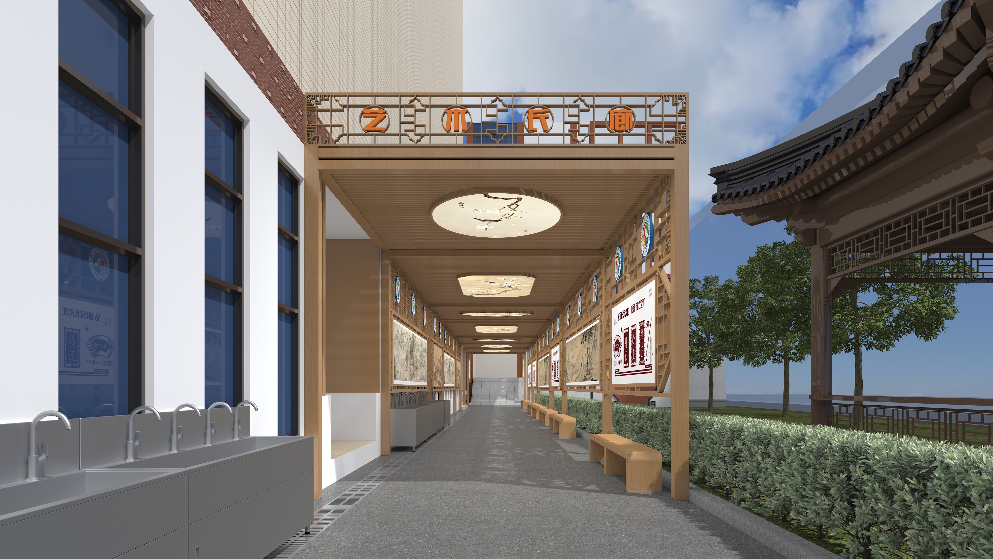 某校艺术长廊设计-9