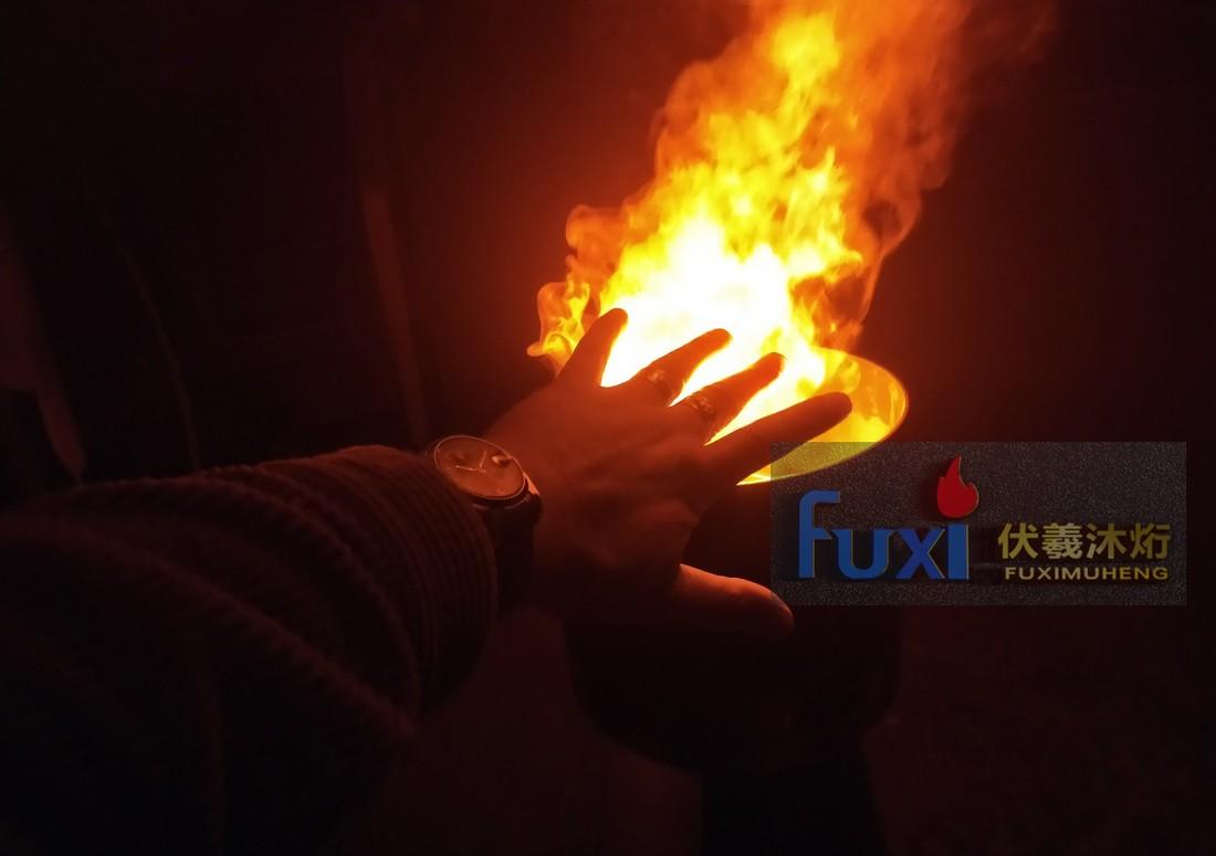 VR 全景舞台表演，3D 电子伏羲壁炉模拟火焰灯成焦点-4