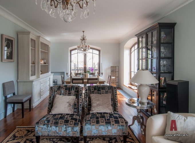 小型折衷风格带阁楼住宅室内设计丨Белоногова Наталья-13