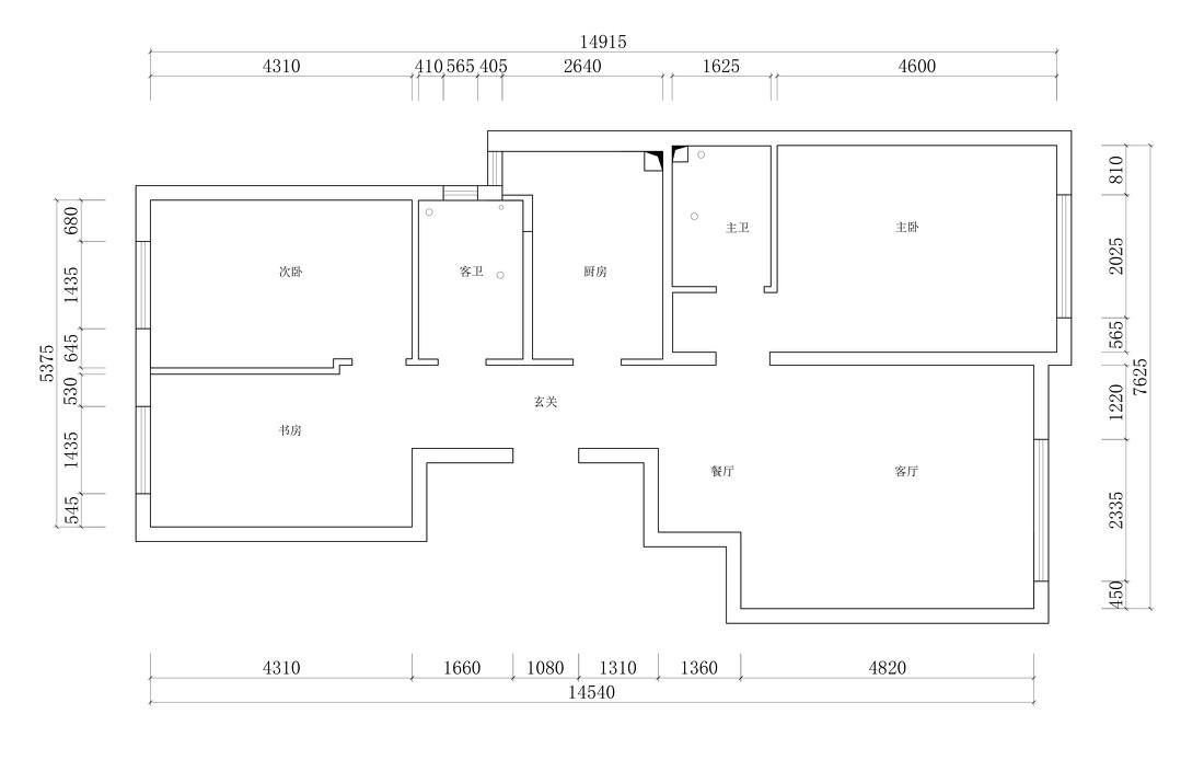 简约温馨三居-68