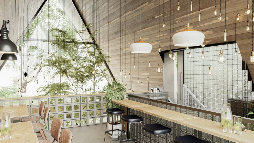 温暖之源,永恒之美·城市温馨咖啡店设计-4