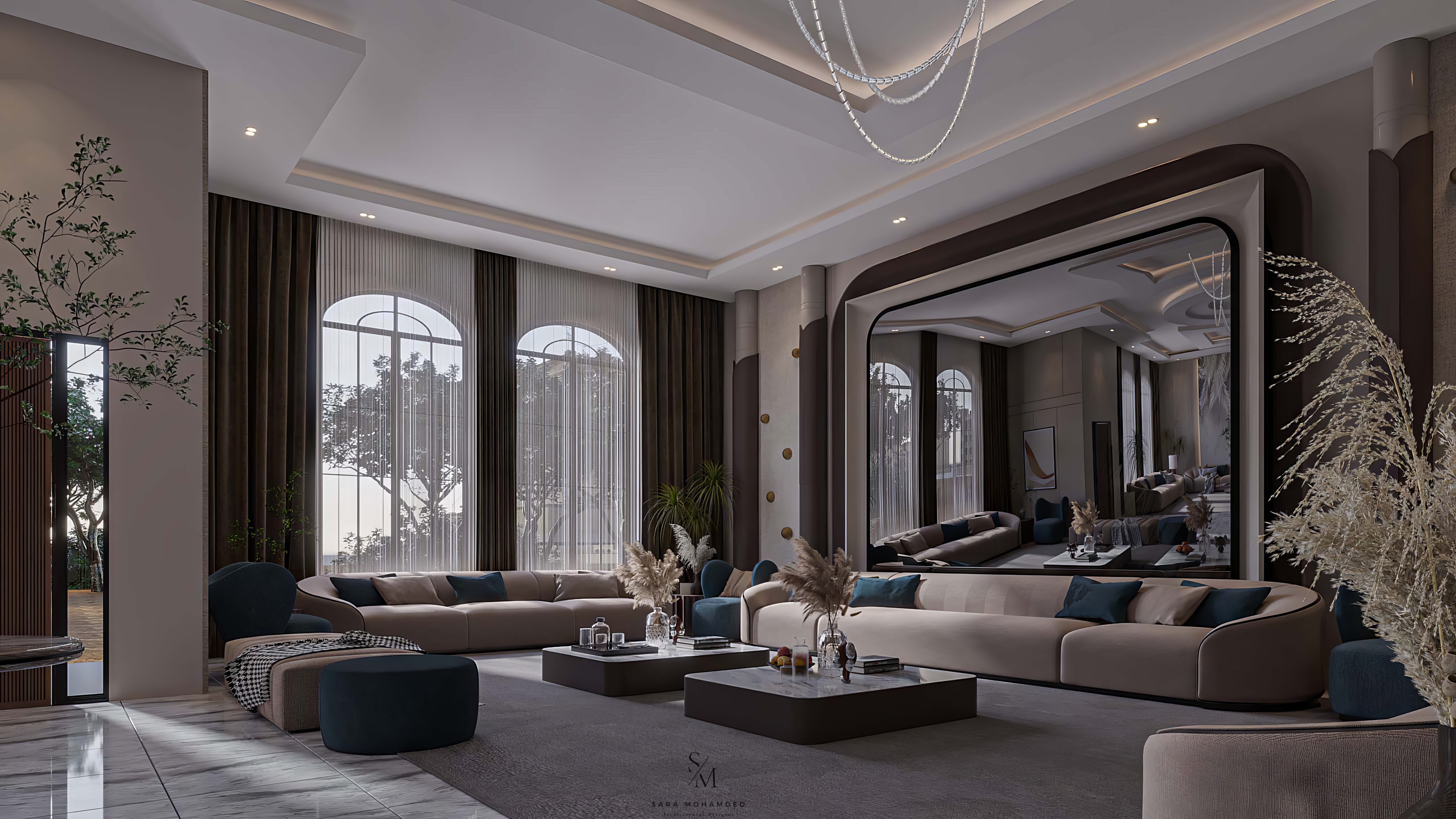 现代别墅客厅设计丨PLAN INTERIOR-4