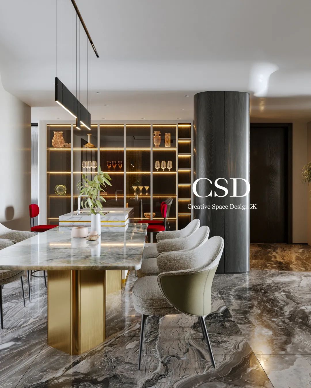 长沙摩登雅痞家居丨中国长沙丨香港CSD设计事务所-35