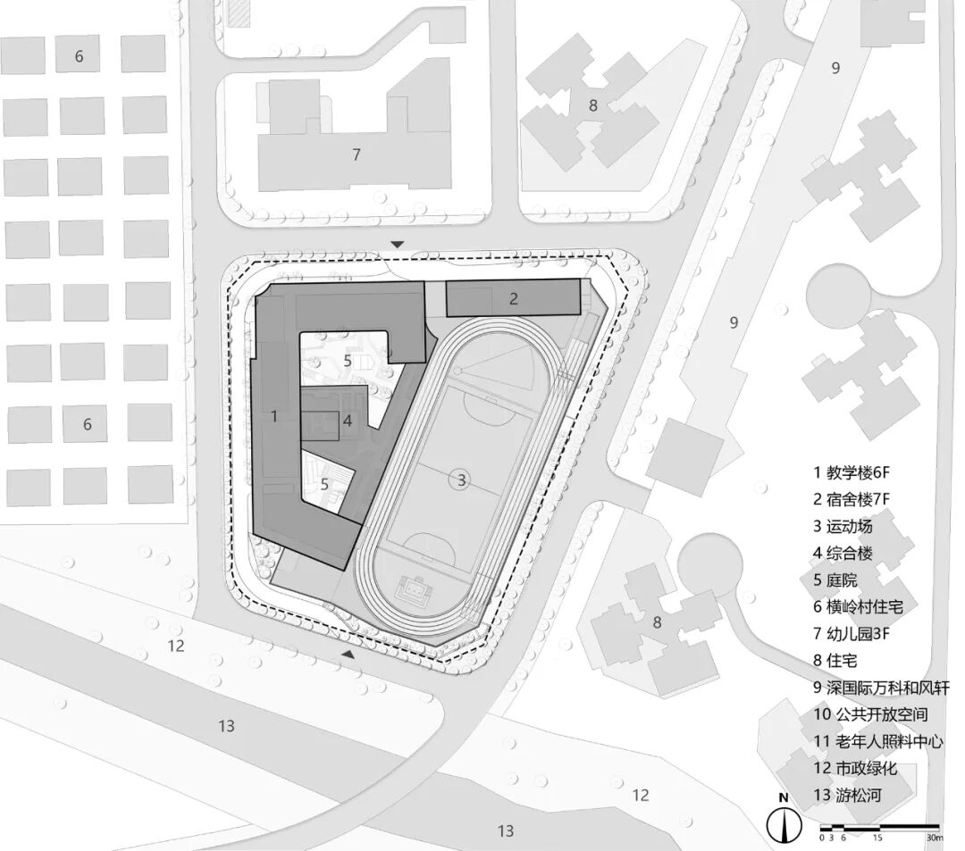 作品推介|立体庭院与开放边界：深圳市龙华高级中学教育集团民治校区-124