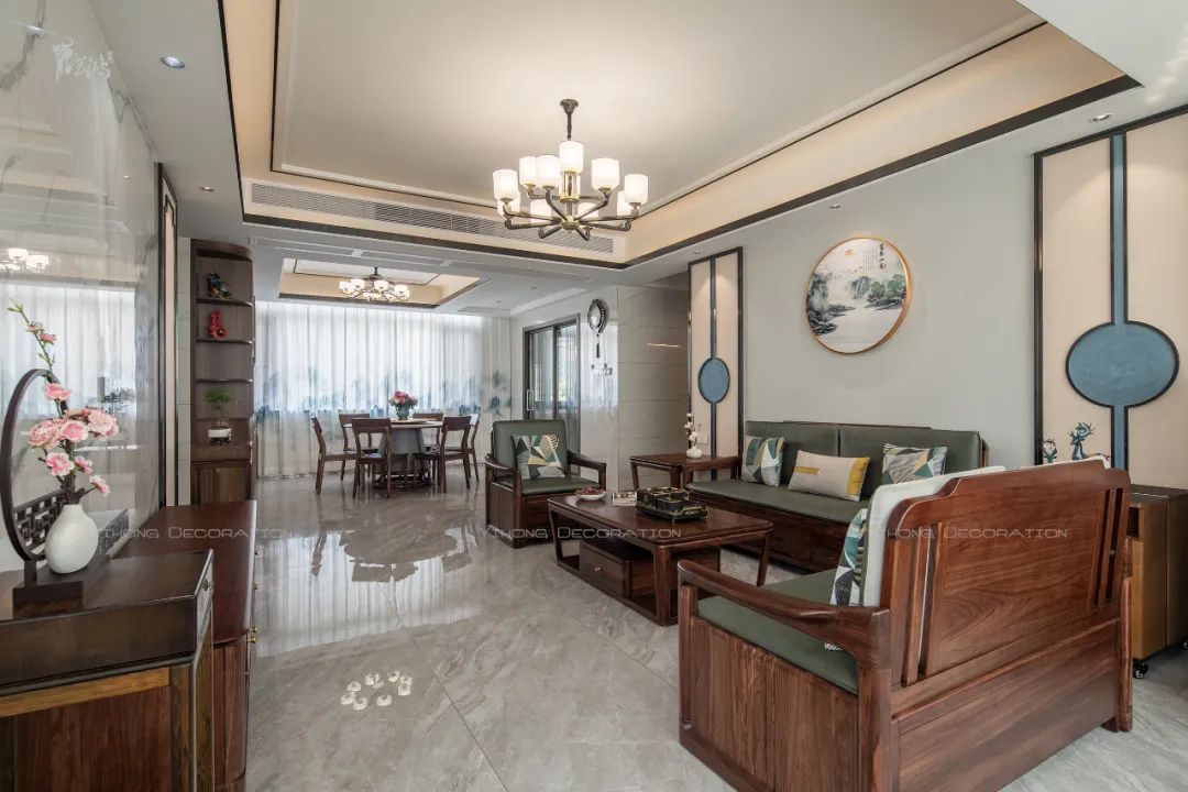 现代江南 · 140㎡新中式圈椅的现代演绎丨中国广州丨艺鸿装饰-24