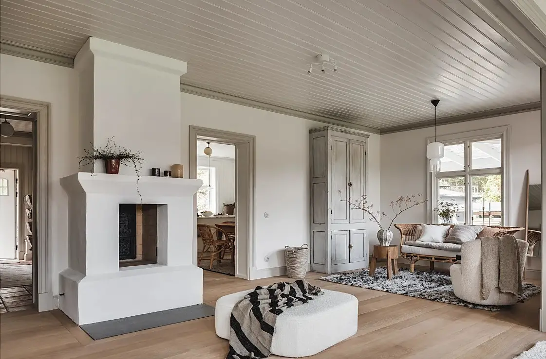 瑞典乡村风格红木别墅设计-2