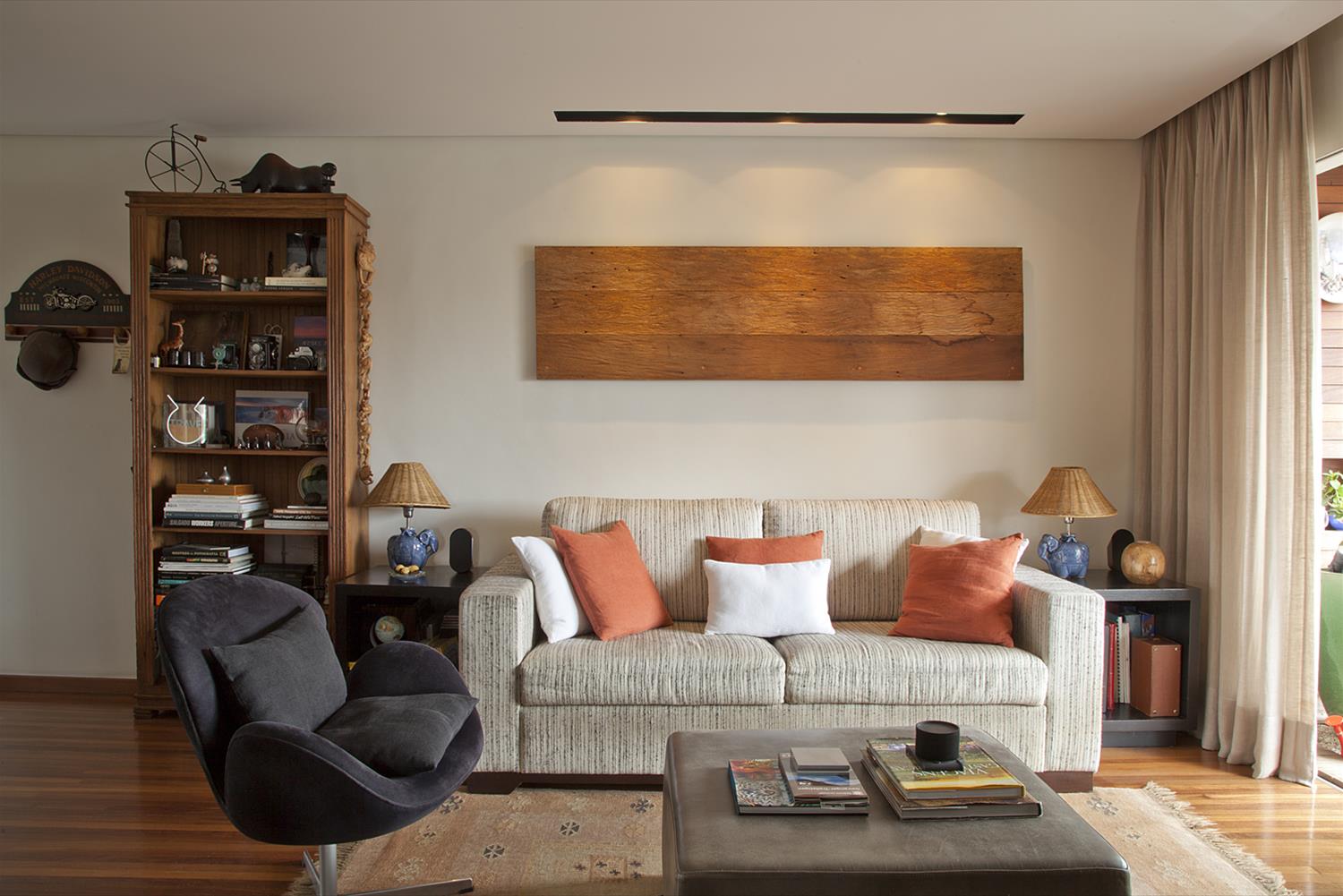 巴西公寓 Fernando,现代木质设计展现温馨居住氛围-1