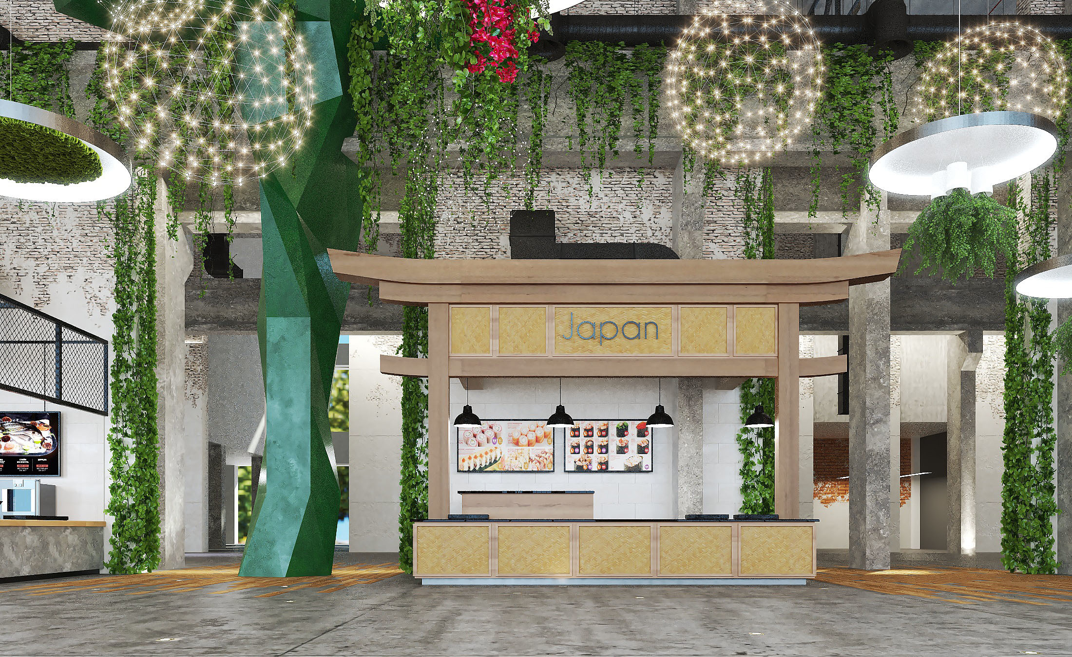 亚洲区的美食广场设计-12