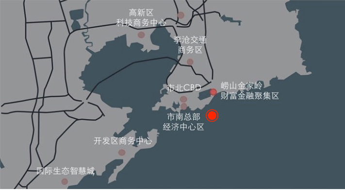 青岛金家岭金融区“躺”下来的地标建筑-3