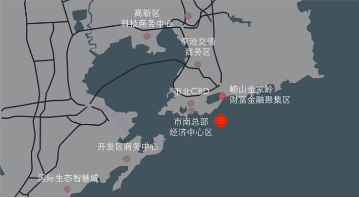 青岛金家岭金融区“躺”下来的地标建筑-3