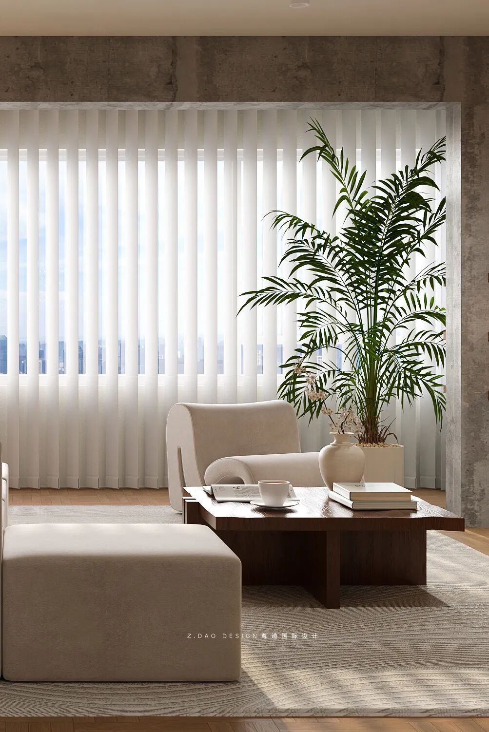 尊道新作|合肥『中央公园岚庭』中古风大平层设计，时光沉淀可持续松弛的家~-45