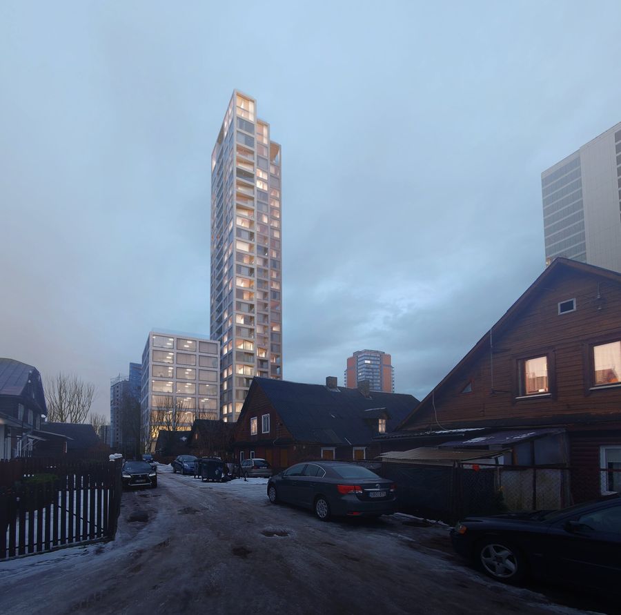 “Inreal”多功能高层综合体竞赛项目“651729”丨立陶宛维尔纽斯丨HEIMA工作室（Kristijonas等6位建筑师）-2