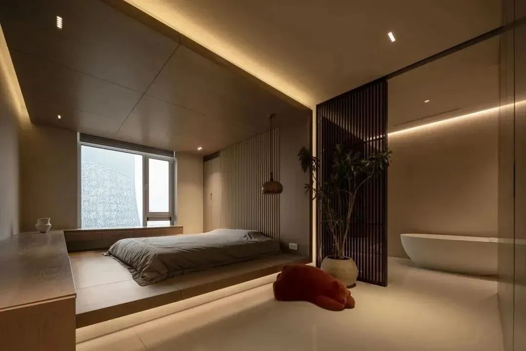 栢悦公馆侘寂风格设计丨黑白灰空间设计-55