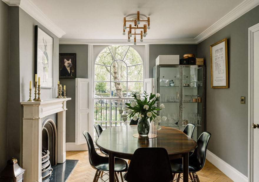 伦敦乔治亚风格住宅的优雅内饰-4