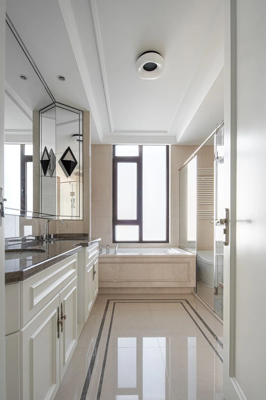 法式风情的优雅大平层丨中国北京丨洪利工作室-54