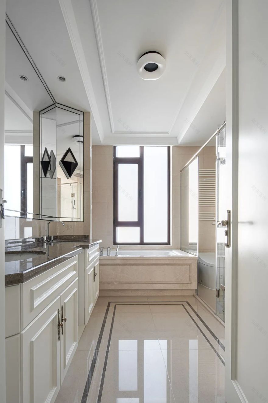 法式风情的优雅大平层丨中国北京丨洪利工作室-54