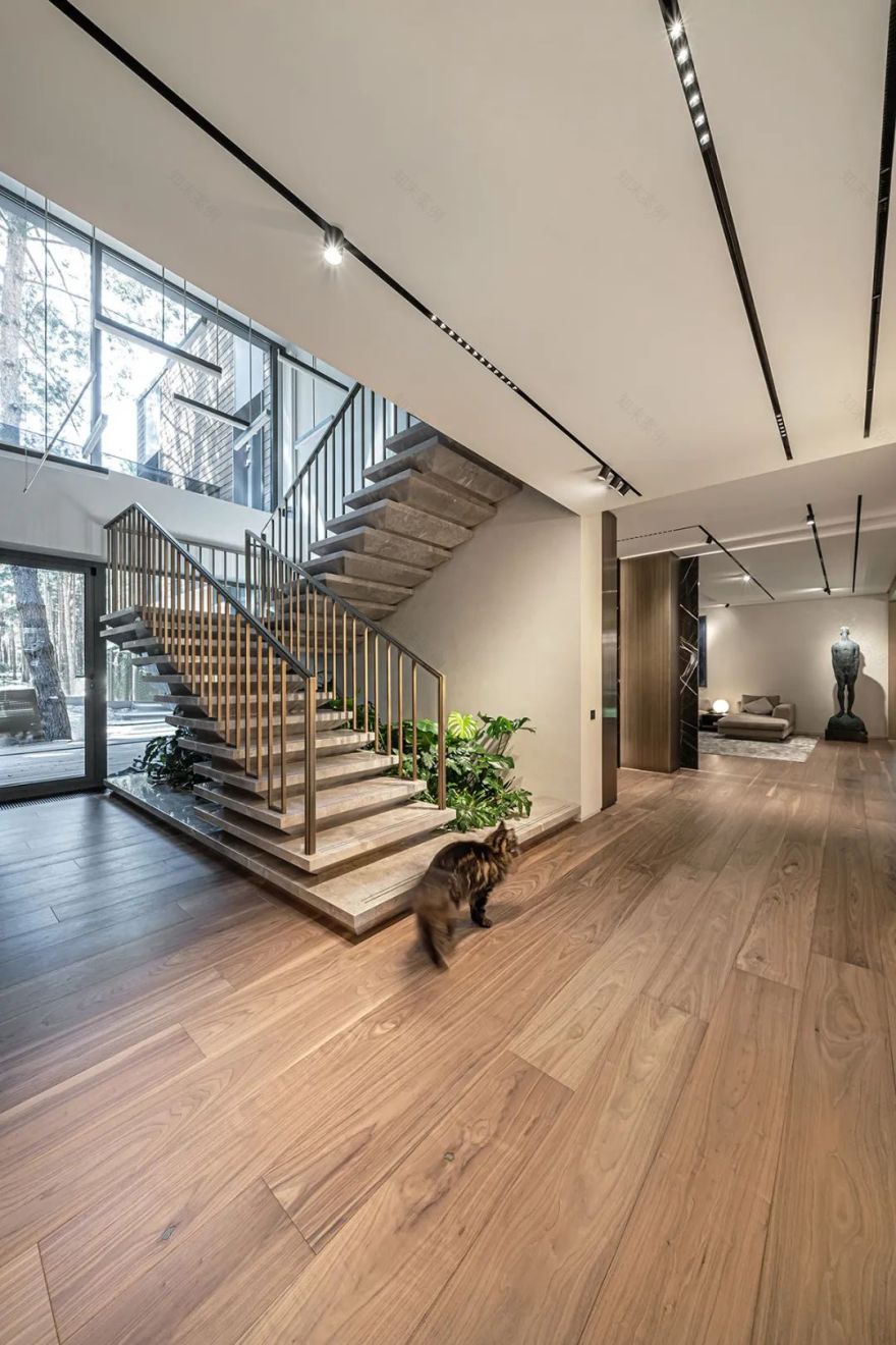 450㎡轻奢质感别墅丨YODEZEEN Architects-8