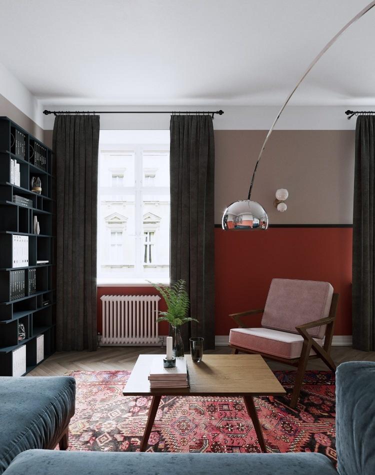 红色与蓝色的碰撞,打造时尚居家空间-6