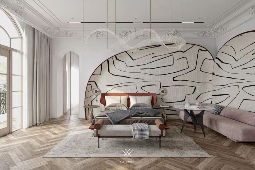 法式现代风独栋别墅,优雅与时尚的完美融合-57