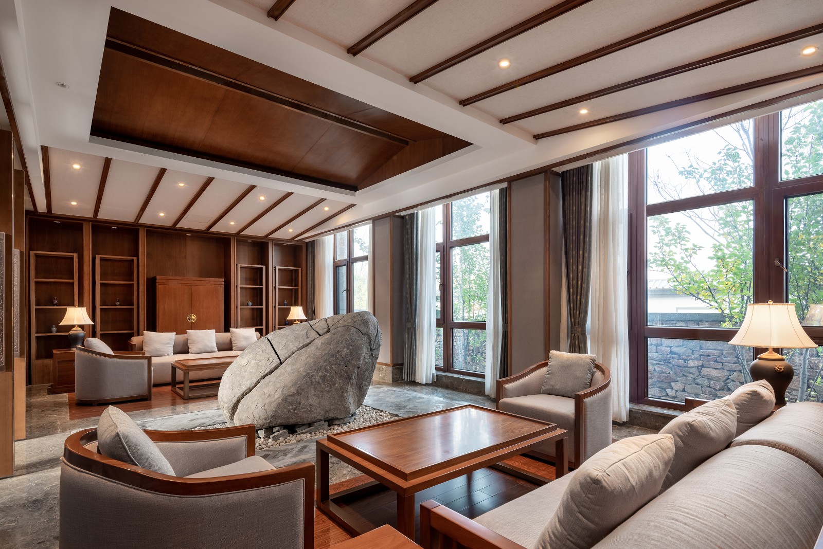 涞源白石山华中小镇二期·白桦林温泉谷竹里馆丨中国河北-49