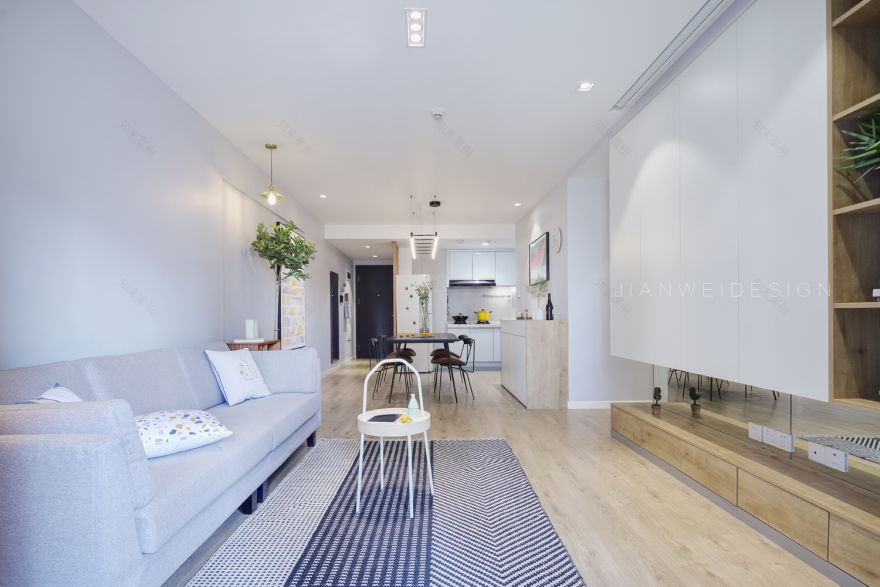 暖窝 | 89m2 简约之家,自然舒适的生活空间-8