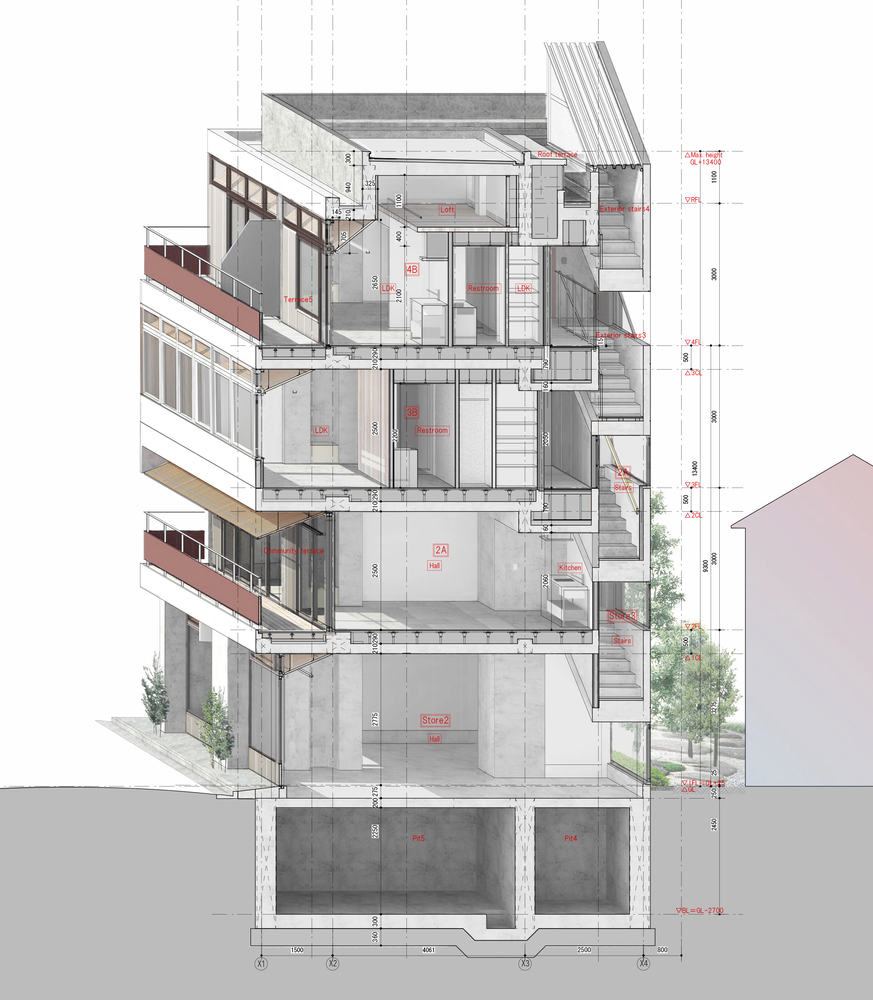 东京奥酷萨社区新活力 · 混合式建筑“Hybrid Oku”丨日本东京丨tatta architects-42