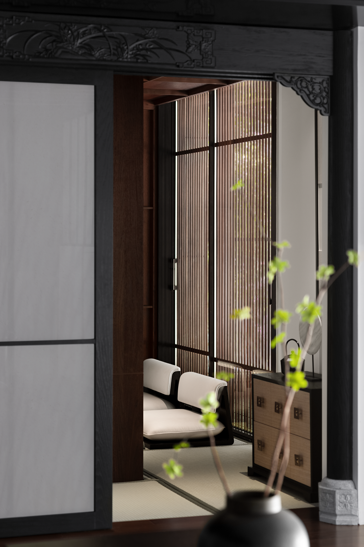 宁静深沉的东方美学私人国学会所丨吾疆设计-16