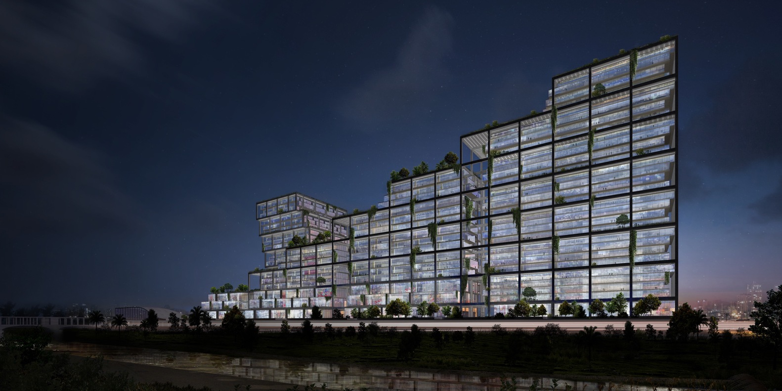 BIG 曝光洛杉矶河岸建筑群设计,拥抱城市文化-0