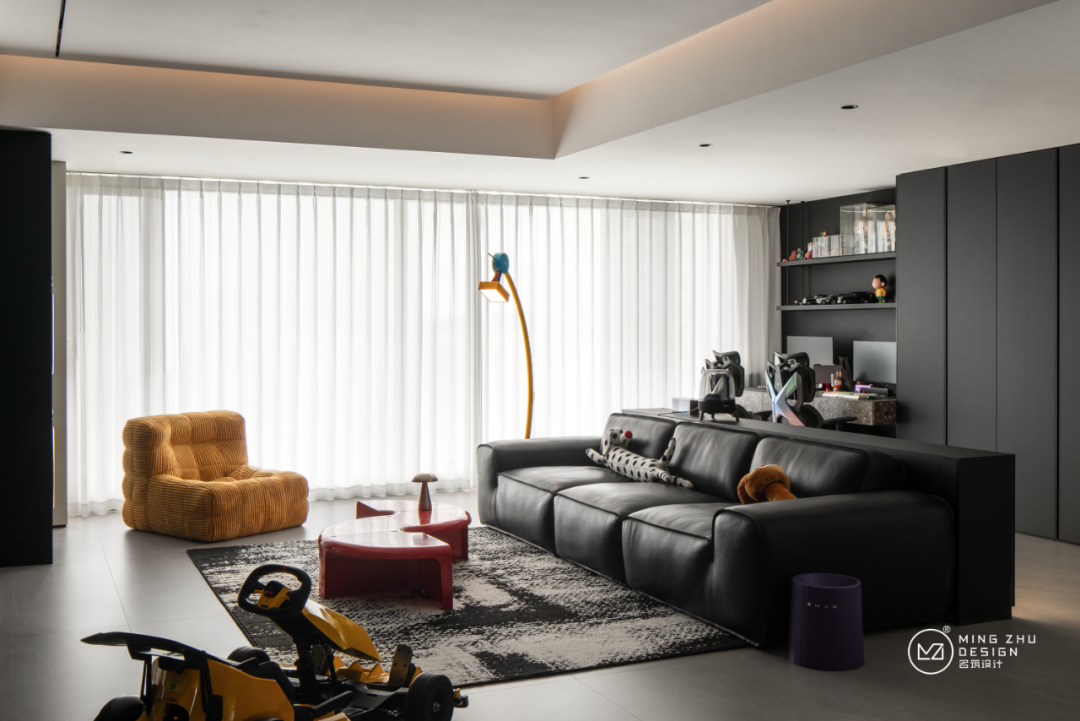 名筑设计实景l113m²属于年轻人的快乐屋。-23