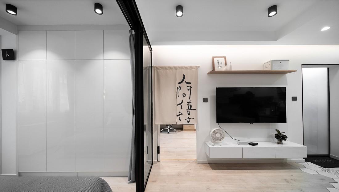 50 平二居室极简原木风设计,紧凑空间多功能利用-6