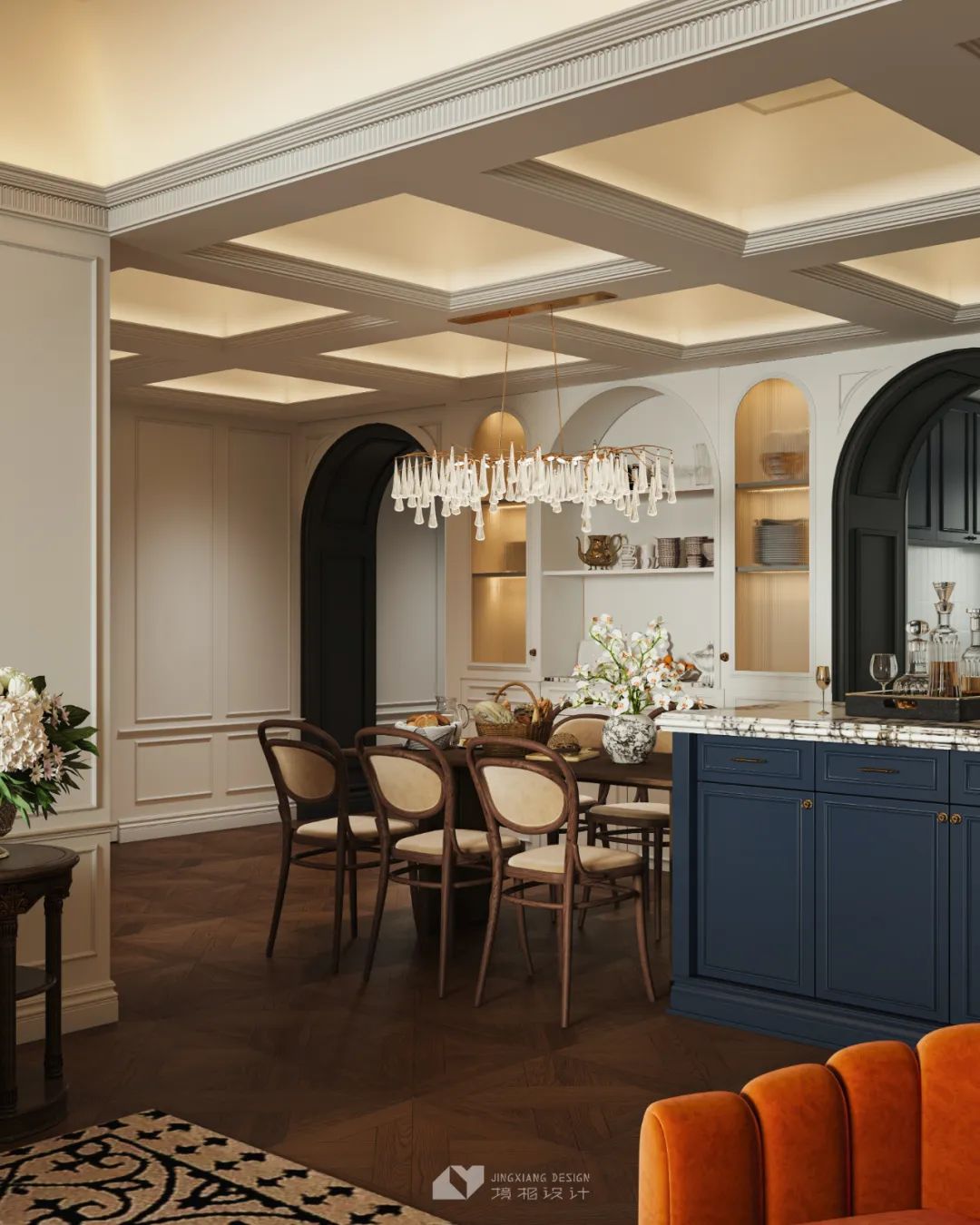 深圳金地翠堤湾法式复古住宅设计丨中国深圳丨深圳境相设计-30