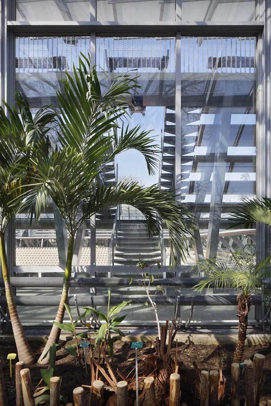 玻璃温室环绕着的红土网球场-25