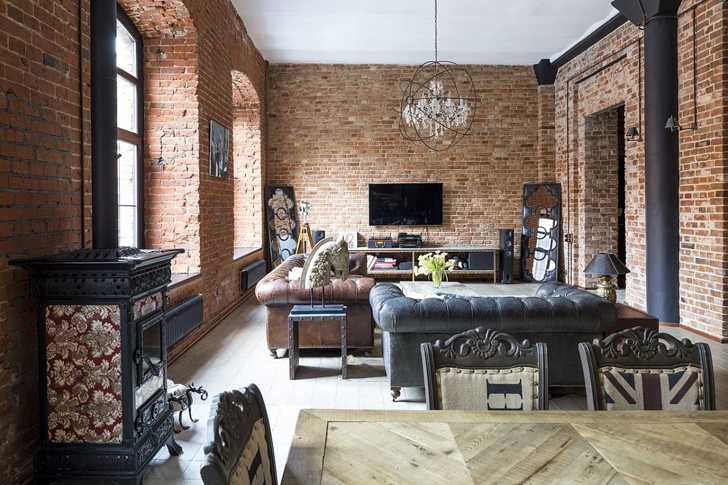 莫斯科独特红砖公寓，工业风格 loft 设计引人瞩目-4