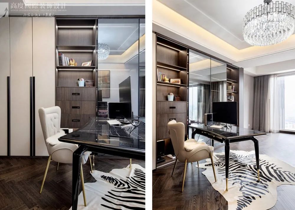 意式新奢华蓝白空间丨高度国际装饰设计集团武汉公司-42