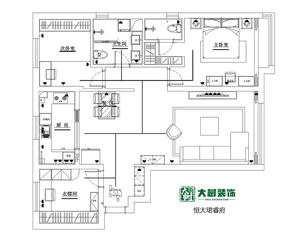 恒大珺睿府 | 现代风格，细节尽显优雅高级-4