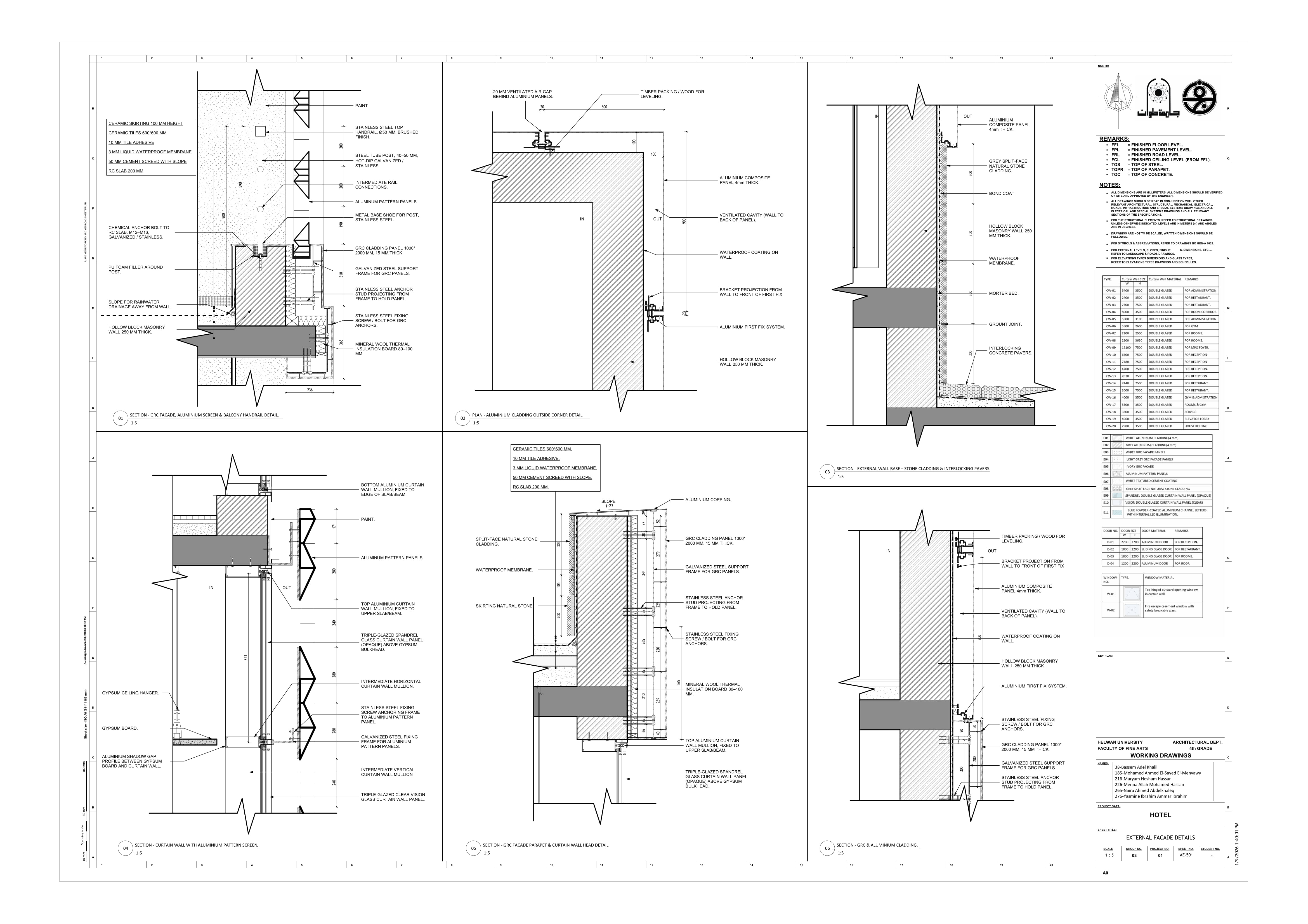 Blue Hotel | 3-Star Hotel Working Drawings-26