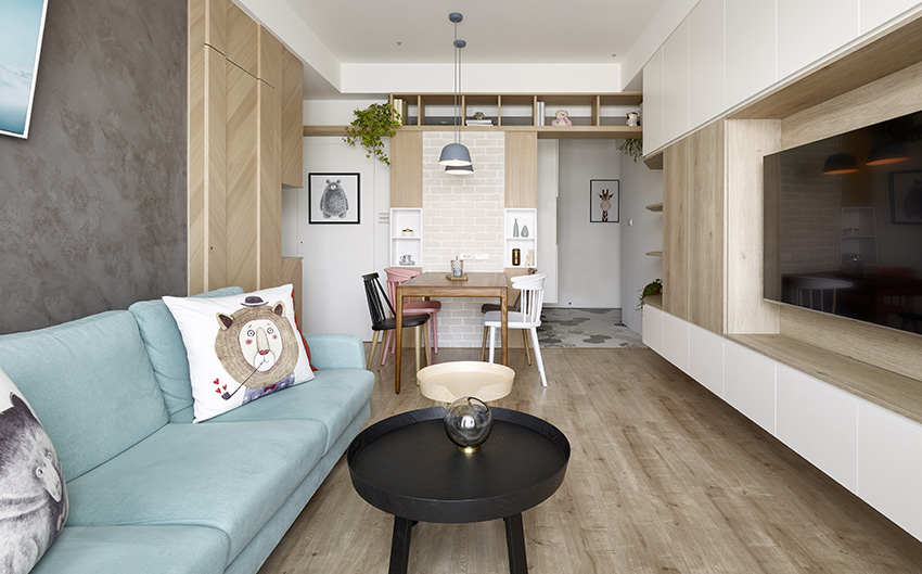 新北 50 平北欧风亲子公寓 | 释放空间，优化动线，增添收纳-6