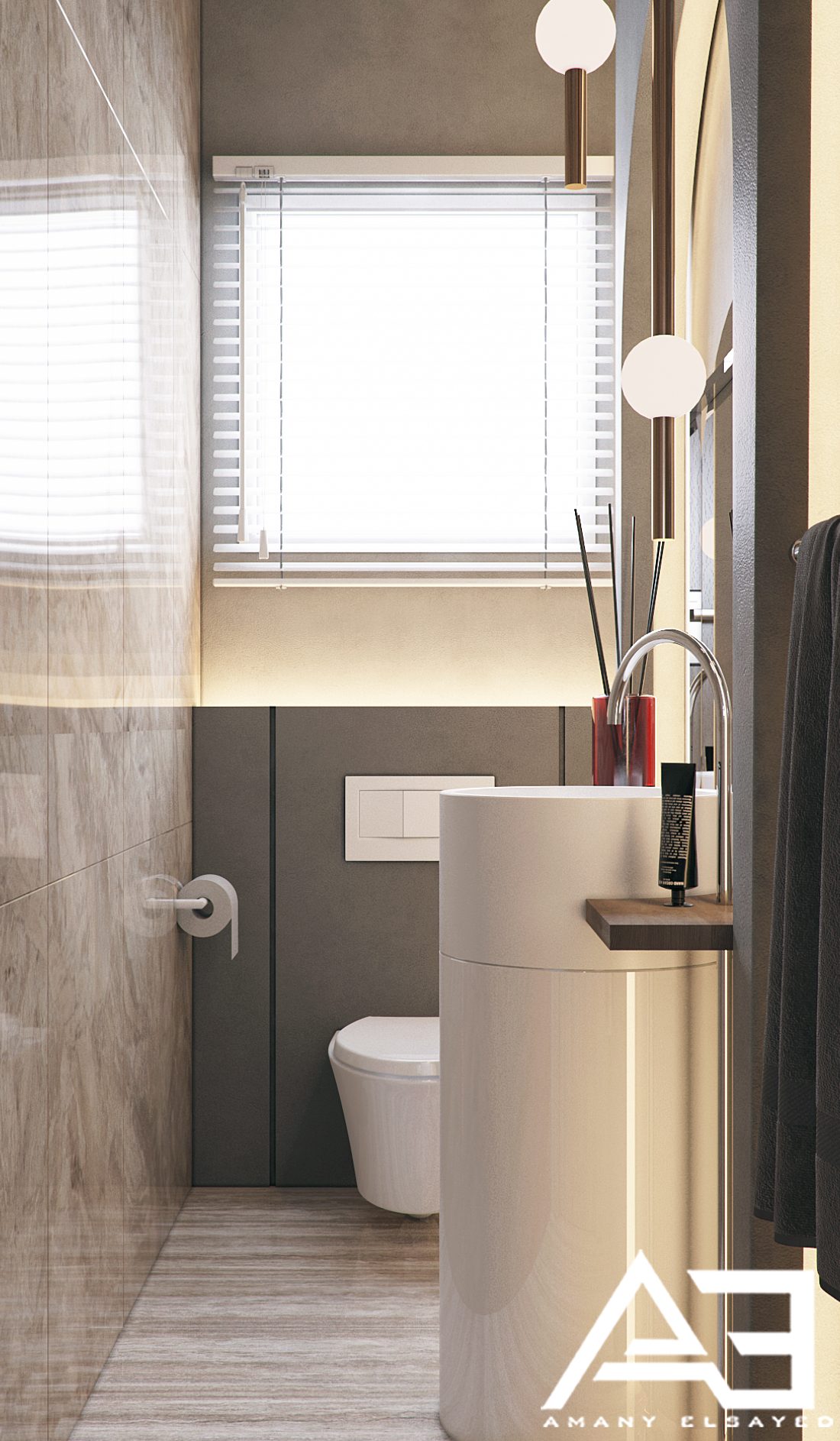 带卫生间的客厅丨EgyptCairo丨AMANY ELSAYED-9