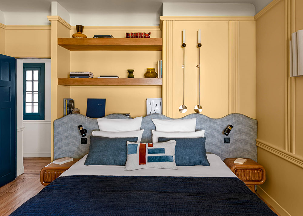 在法国美丽的宾馆设计中运用色彩和装饰进行创作-11